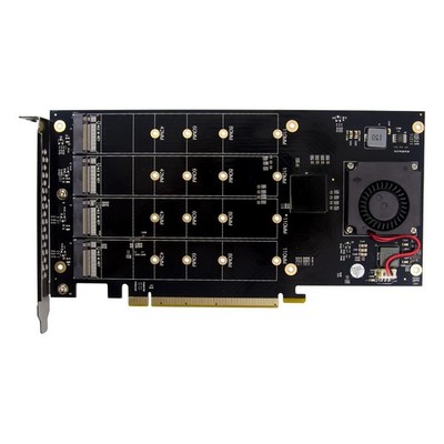 PCI Express 3.0 x16 PEX8747 4-Port HighSpeed M.2 NVMe SSD Storage Expansion Card