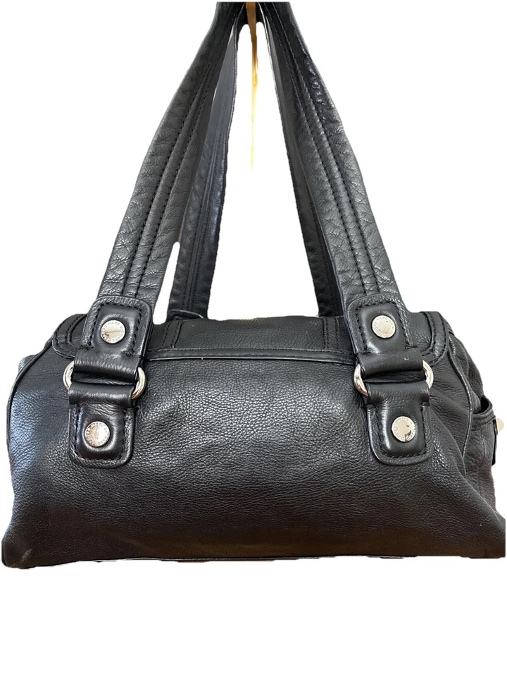 Bolso de mano Marc by Marc Jacobs Totally Turn Lock de cuero negro City Foto 2 de 4