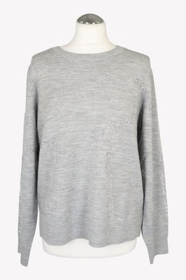 Michael Kors Damen Pullover Gr. 40 (L) Grau NEU Pullover Pullover Langarm