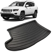 Car Rear Boot Mat Trunk Liner Cargo Floor Tray For Jeep Compass 2007-2016 2015