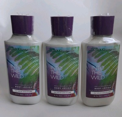 Bath and Body Works Into the Wild Mandarin Pear Musk Body Lotion Lot of 3 New