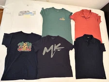 LOT OF 6 MEN'S SHIRTS CLOTHING, SIZE L DESIGNER AND BRAND NAMES