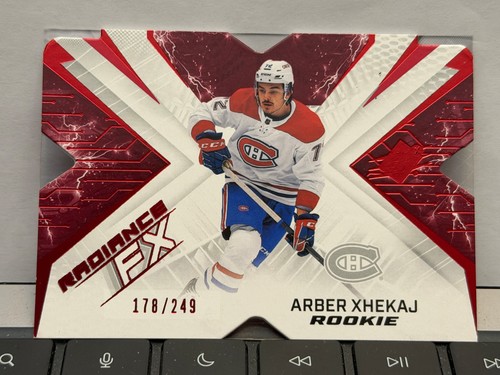 2022-23 SPx Radiance F/X Rookies Red 178/249 Arber Xhekaj #RFX-74 Rookie RC