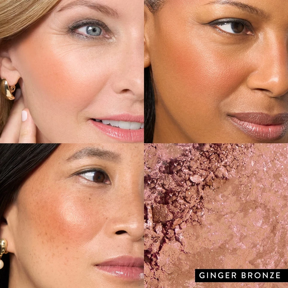 Bronceador y rubor al horno Ginger Bronze N bronce 2 en 1 2,5 onzas Foto 2 de 4