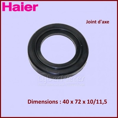 Joint De Porte (joint Spi) Neuf Pour Lave-linge Haier - Réf. 0020300340B - Dimensions 40x72x10/11,5 Mm - Fabriqué En France