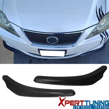 Universal 24x4 Inch 2PC Front Bumper Lip Side Corner Splitter Spoiler IKON Style