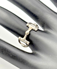 925 STERLING SILVER D BIT SNAFFLE EQUESTRIAN ...