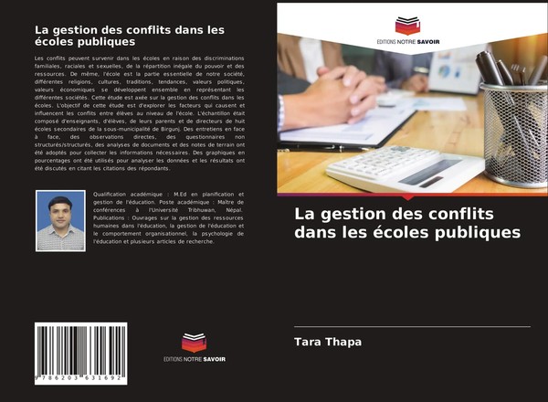 Tara Thapa | La Gestion Des Conflits Dans Les éColes Publiques | Taschenbuch-image