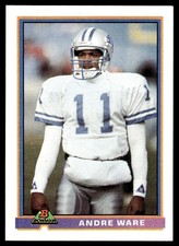 Andre Ware 1991 Bowman #154 Detroit Lions 32258 Football Card