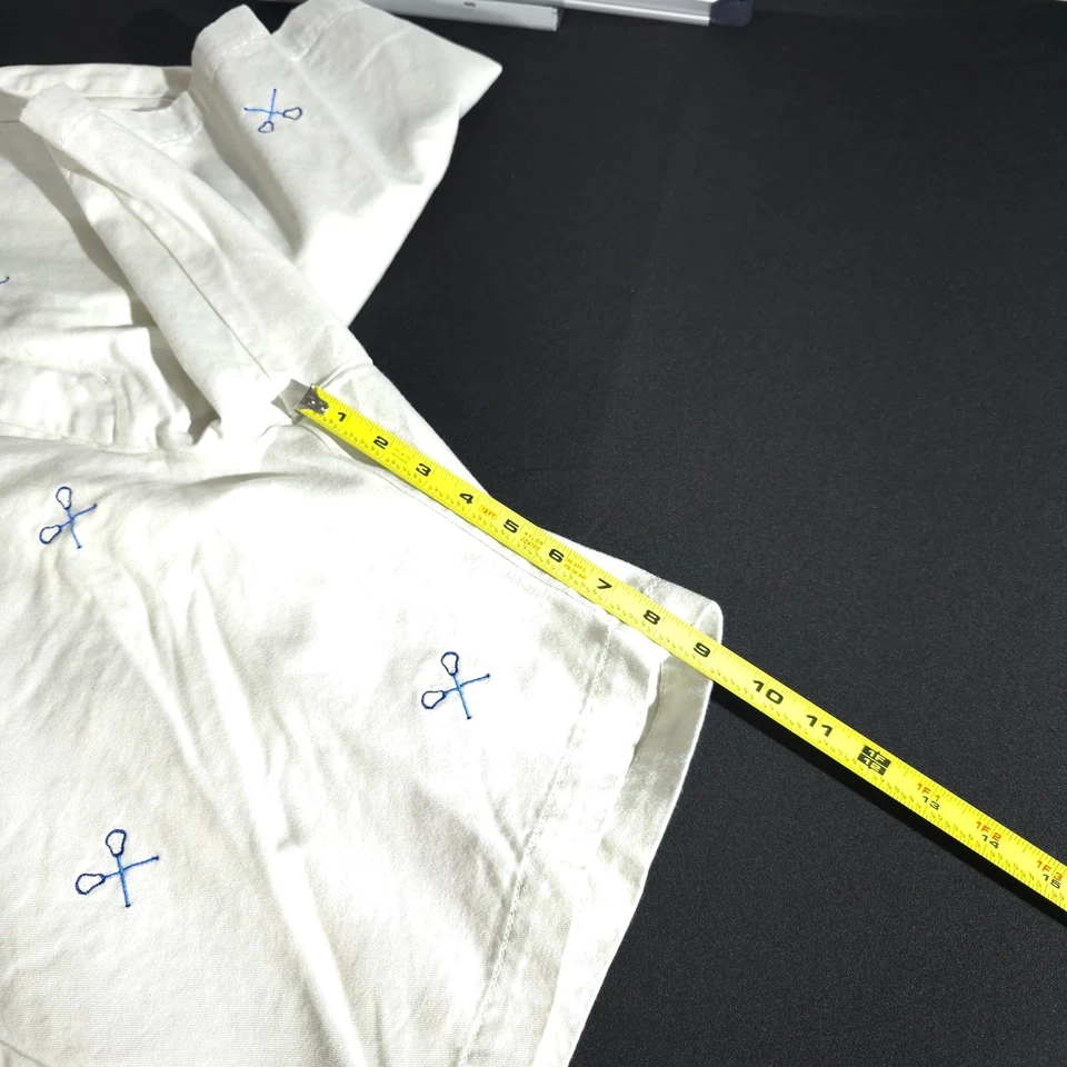 Pantalones Cortos Vineyard Vines Hombres 34 Caqui Golf Bordados Cruzados Estampado Completo Foto 4 de 4