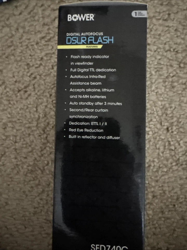 Bower Digital Autofocus DSLR Flash for Canon SFD740C - Image 4 of 4