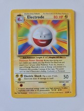 Pokemon TCG Electrode 21/102 Base Set Unlimited Rare Regular 80 HP-DMG English