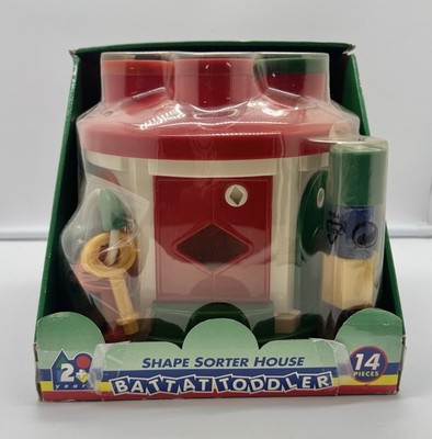 NIB Battat Shape Sorter House Toy Color and Shape Sorting 6 Keys 12 Shapes New