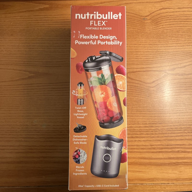Nutribullet Flex Portable Blender NBPB50200, Gunmetal Gray, Brand New in Box