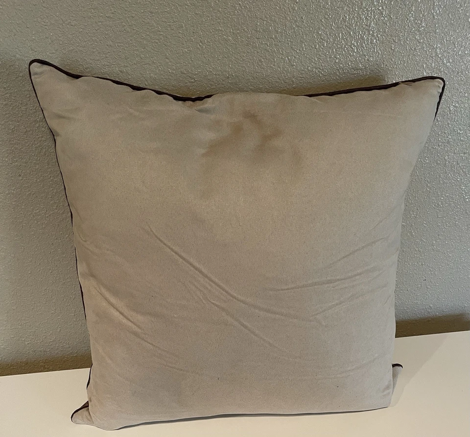 Almohada con estampado de vaca occidental imitación cuero de vaca cojín rústico granja Foto 2 de 4