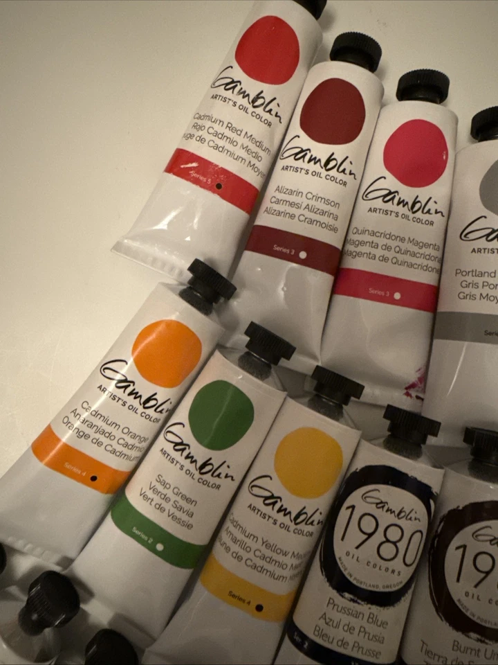 LOTE DE 50 CORES DE ÓLEO DE ARTISTA DE JOGOS 37ml *NOVO! *FRETE GRÁTIS!! - Imagem 2 de 4