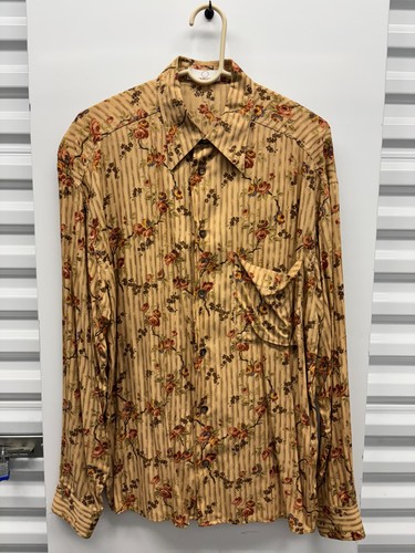 Byblos, Options Byblos Viscose Floral Western Shirt IT 48 Made in Italy Vintage 90s