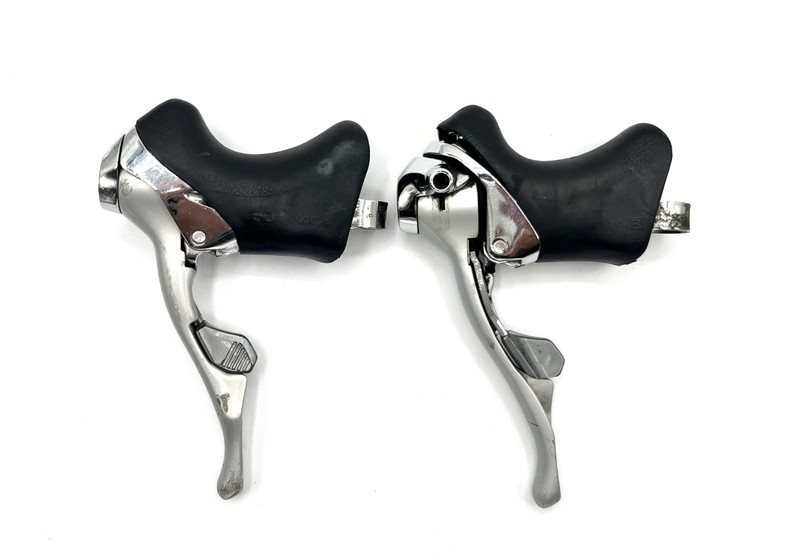 Shimano Dura-Ace ST-7400 STI 2x8 Speed Brake Shift Levers Vintage Scooped