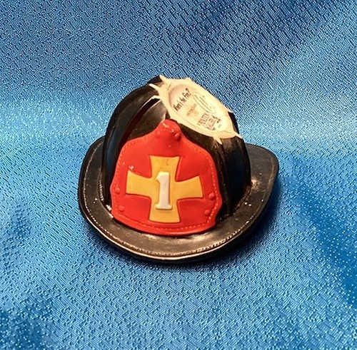 Where's The Fire Fine Porcelain Fire Department Hat Princeton Gallery 1990 Black