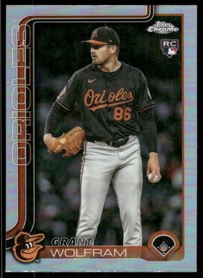 2025 Topps Chrome Update #USC31 Grant Wolfram Refractors