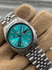 Vintage Seiko 5 Automatic Men Stainless Steel Day Date Wristwatch