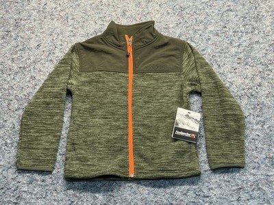 Avalanche Sweatshirt Shacket Boys Size 4 Green Full Zip Fleece Outerwear Jacket