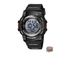 Men's Digital Watch Multifunctional Large Screen Waterproof Sports Watch Stylish