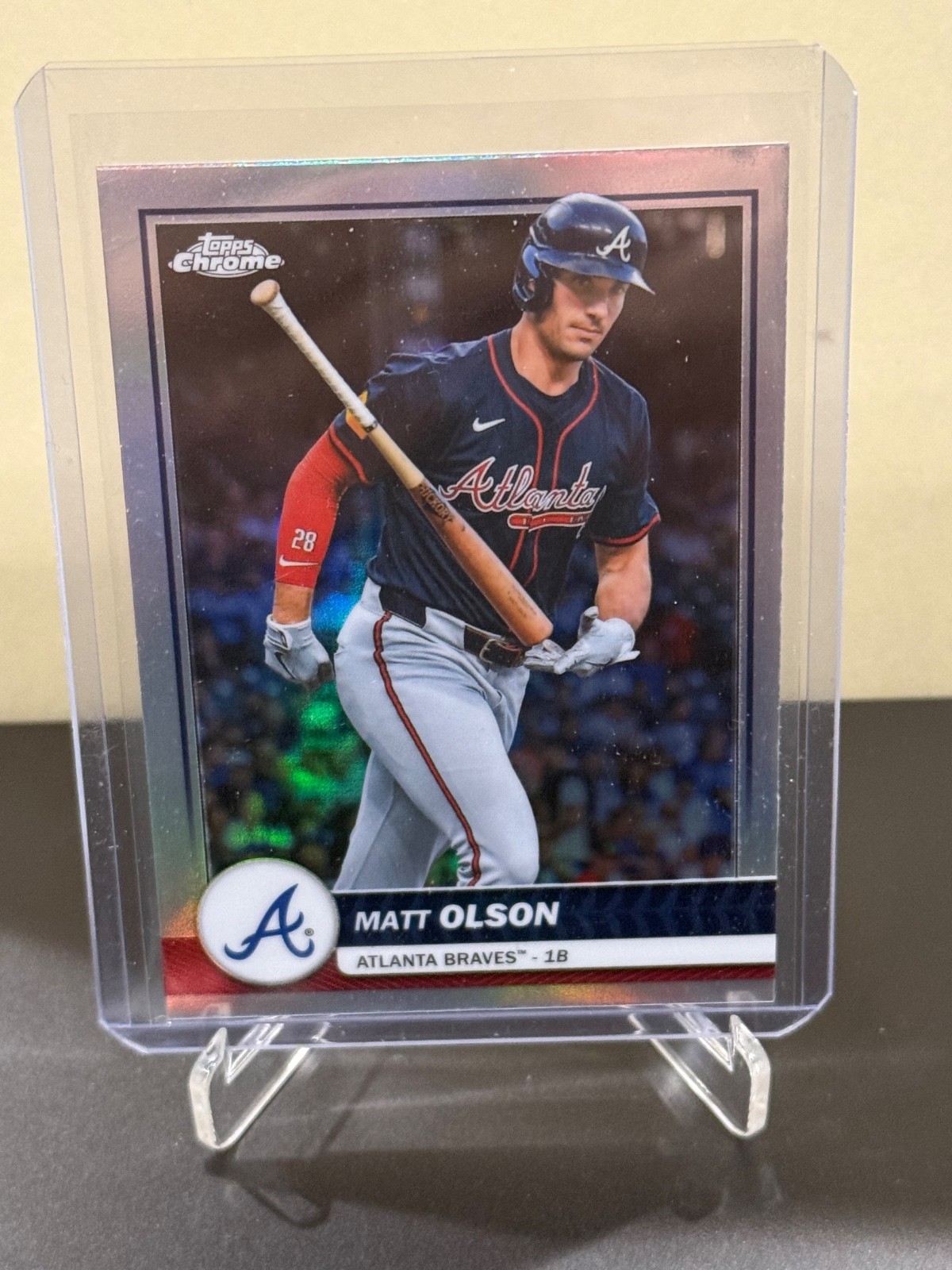 2026 Topps Chrome Refractor Matt Olson #89 Flagship Collection Atlanta Braves