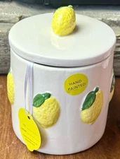 Hand Painted Lemon Storage Container From Homegoods