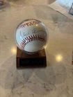 Hank Aaron Signed Official Major League Baseball with Authenticy card