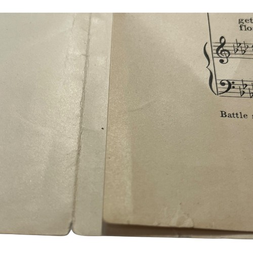 Spartito Spartito Spagnolo Americano Guerra Battaglia Canzone della Repubblica Antico Originale - Foto 12 di 15