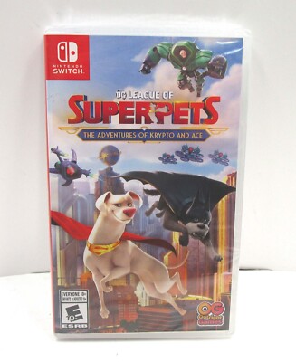 DC LEAGUE OF SUPER-PETS: ADVENTURES OF KRYPTO & ACE Nintendo Switch Game - NEW