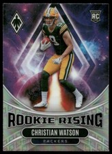 2022 Panini Phoenix Christian Watson Rookie Rising Rookie #RIS-9 RC Packers