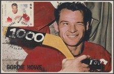 CANADA # 3029.1 - LEGENDS of HOCKEY GORDIE HOWE on SUPERB MAXIMUM CARD