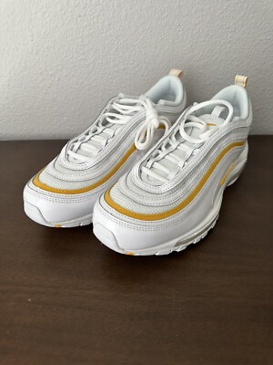 Nike Air Max 97 White University Gold Shoes Women's Sz /Men's DM8268  100