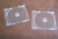 400 SINGLE CD TRAYS W COMPACT DISC AUDIO LOGO- CLEAR - KC02PK-CDA