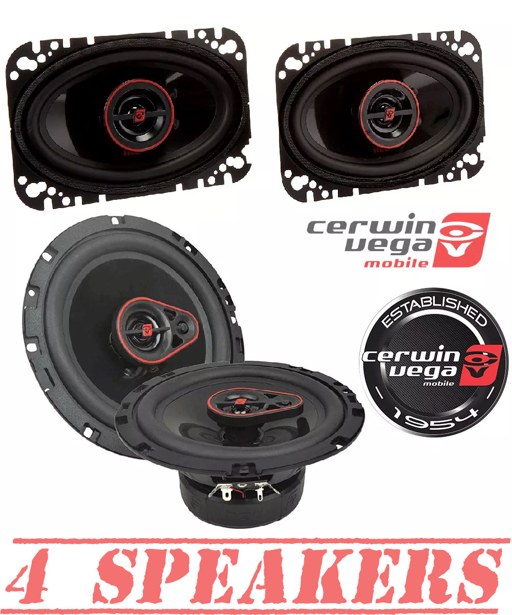Комплект 2-полосных динамиков Cerwin Vega H746 Hed 4x6 - максимальная мощность 275 Вт 3-полосные динамики H7653 22390₽