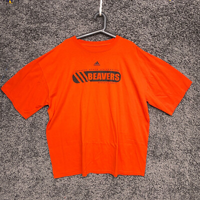 Adidas Oregon State Beavers Shirt Athletic Dept. XXL Orange OSU
