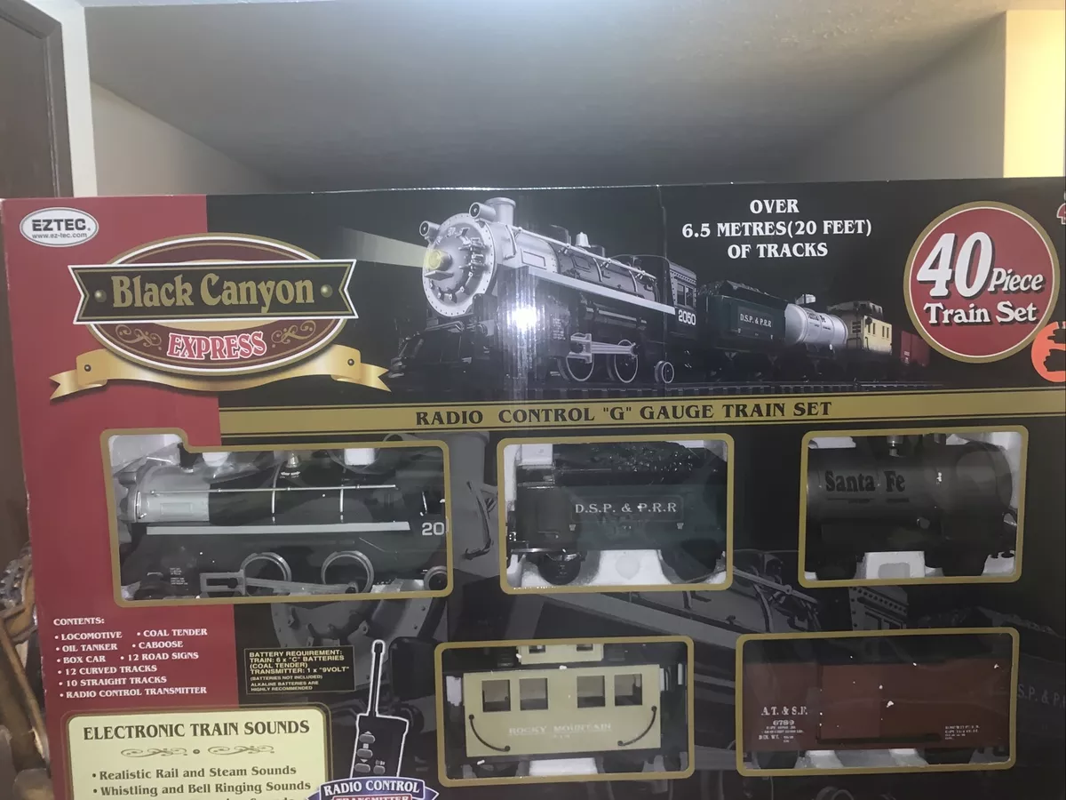 Eztec Black Canyon Express Radio Control Gauge Train Set 40 Piece