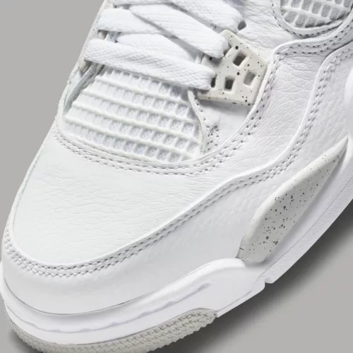 Nike Air Jordan 4 Retro Mid White Oreo Jordan 4 Oreo GS DJ4699-100 - Foto 7 di 8