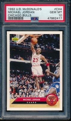 PSA 10 MICHAEL JORDAN 1992-93 Upper Deck McDonald's #CH4 Regional