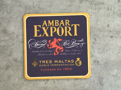 Bierdeckel Coaster Beermat - Ambar Export Tres Maltas