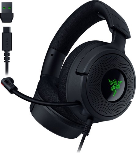 Razer Kraken V4 X Headset Wired Head-band Gaming USB Type-C / USB Type-A Blac...