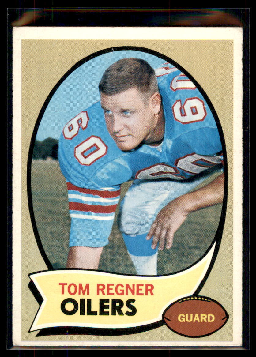 1970 Topps Tom Regner RC #181 Houston Oilers