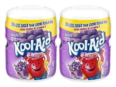 Kool-aid Grape Soft drink Mix 19 Oz Container(Pack of 2)