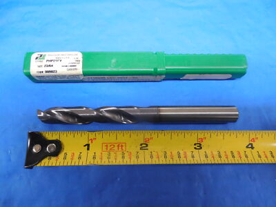 NEW 23/64 DIA SOLID CARBIDE DRILL BIT TIALN COATED USA PRECISION TWIST ...