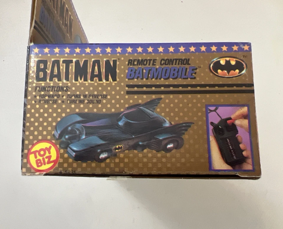🦇🦇Batimóvil de control remoto Batman #4431 con luz turbo Toy Biz🦇🦇 Foto 4 de 4