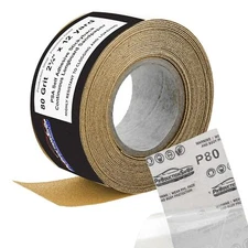 12 Yard Roll Grit Gold Longboard Sandpaper 2-3/4 Wide PSA Self Adhesive Sticky
