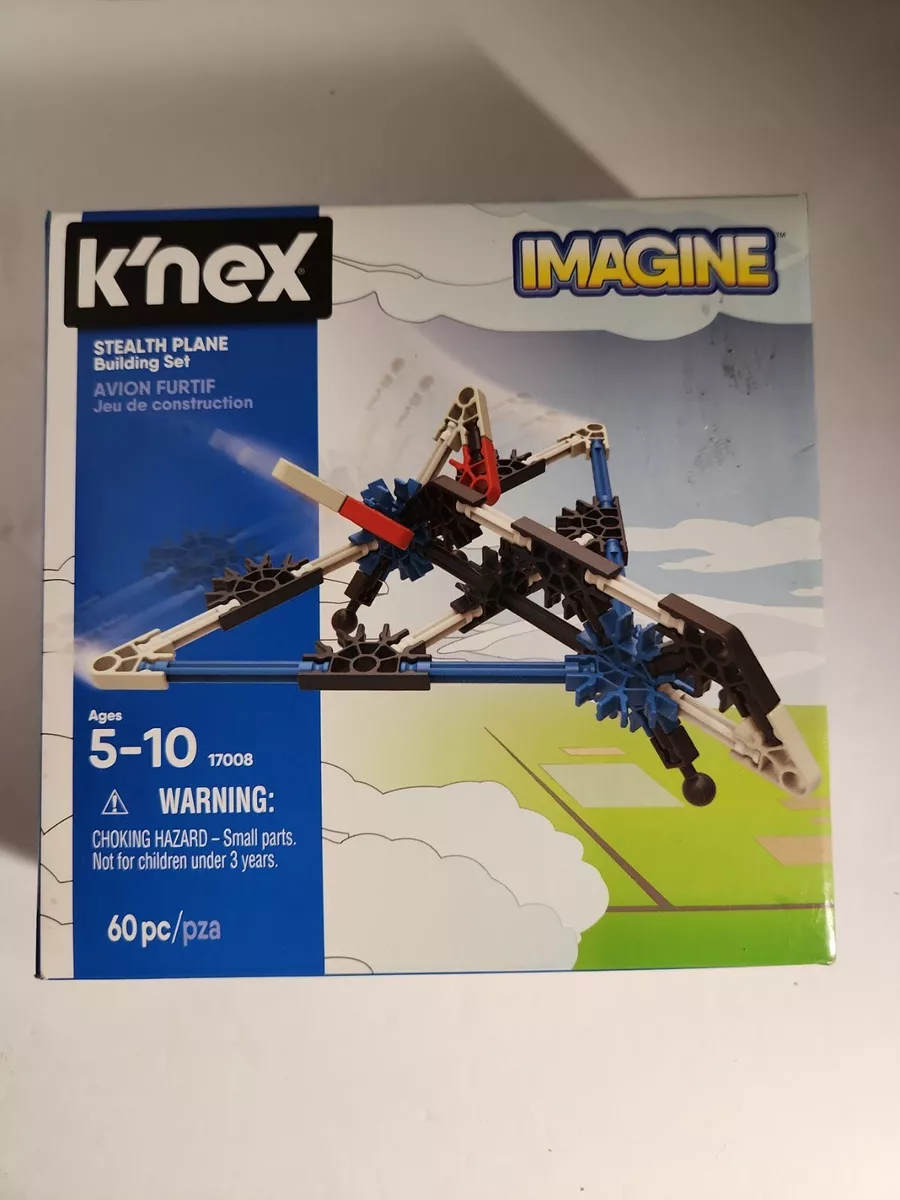K NEX Stealth Plane Building Set 60 Pcs For Ages 5 10