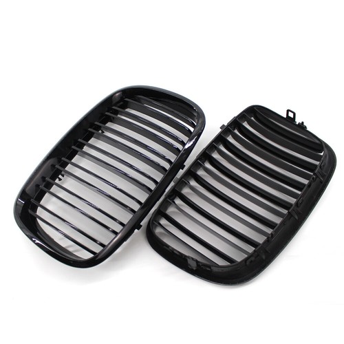 Gloss Black Bumper Intake Kidney Grills Grille For BMW X5 X6 E70 E71 2007-2014 - Picture 6 of 12